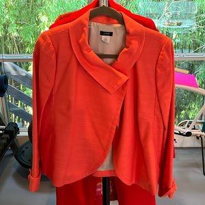 Jcrew coral linen blazer
